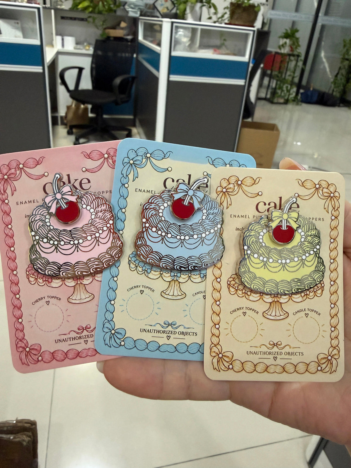 CAKE - Magnetic Topper Enamel Pin