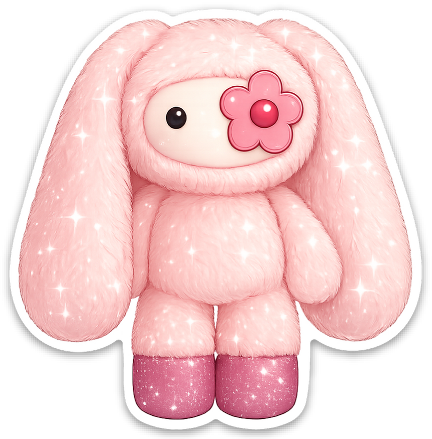 Pink "Fuju" Sticker